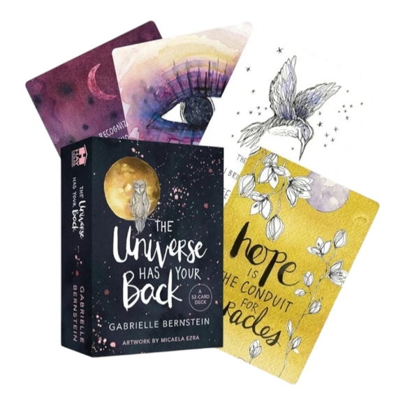 Triple Moon Goddess Alter Cloth & The Universe Has Your Back Oracle Deck - Picture 6 of 6